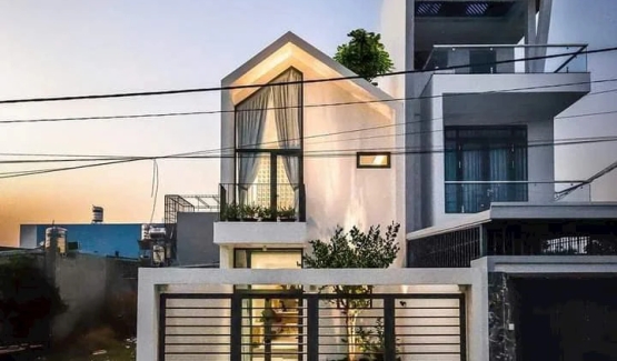 Mẫu nhà phố hiện đại cho gia đình trẻ 2024.