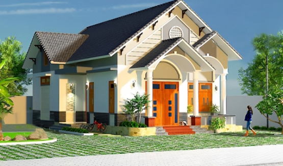 Mẫu nhà cấp 4 hiện đại chi phí thấp tại TDCONS