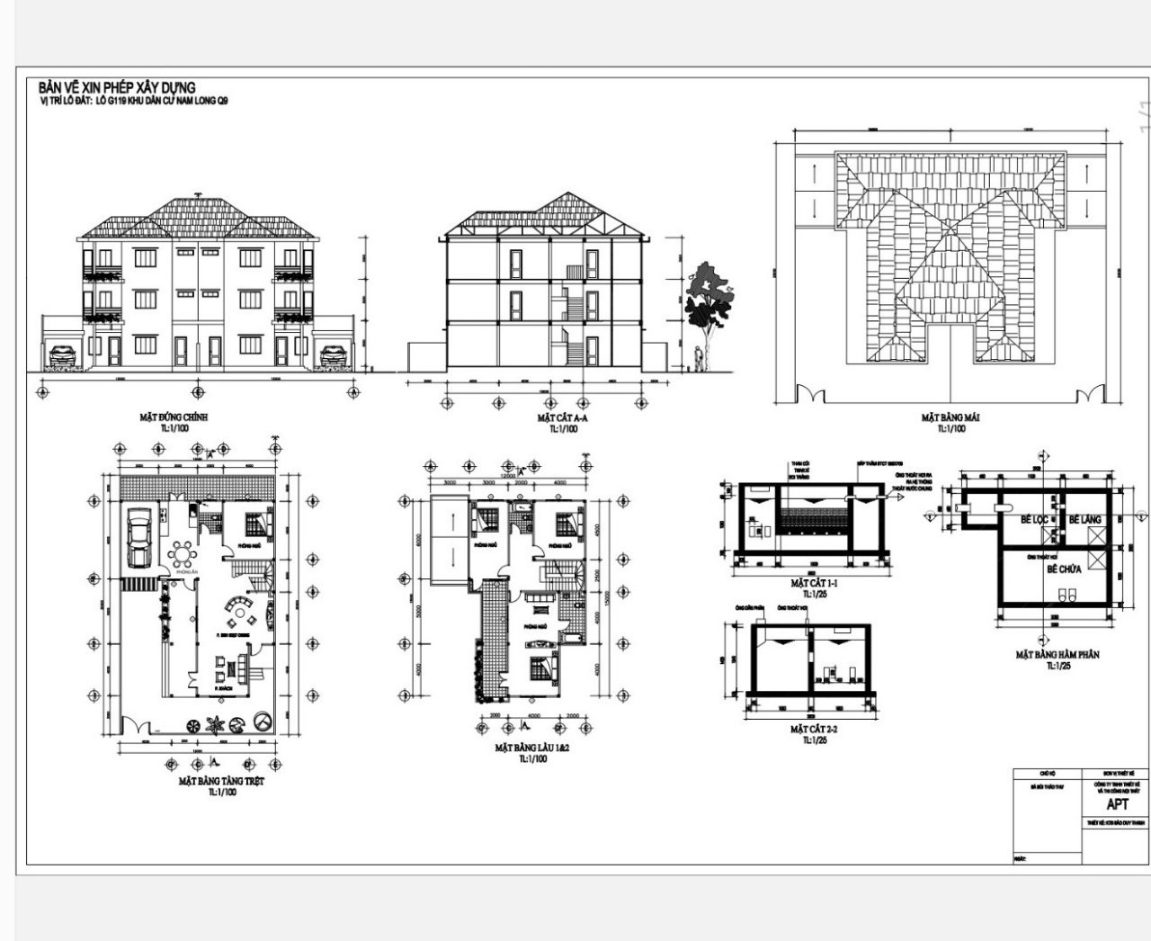 Thi công xây dựng nhà chị Thư ở KDC Nam Long - TP HCM