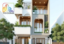 Thiết kế kiến trúc nhà a Thảo ở Vĩnh Long