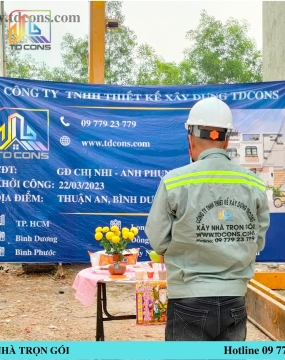 Thi công xây dựng Gia đình Chị Nhi - Anh Phụng