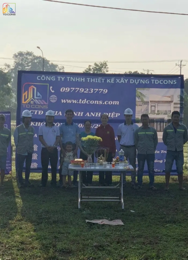 Gia đình Anh Điệp - Triển khai hoàn thiện mẫu nhà gác lửng