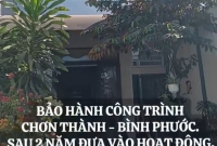 Bảo hành công trình sau 2 năm đưa vào hoạt động