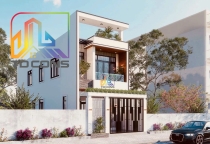 Mẫu nhà phố hiện đại 1 trệt 1 lầu tại TP.HCM