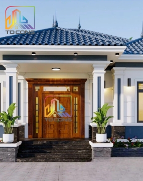 Thiết kế kiến trúc nhà a Trí ở Tiền Giang 