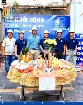 Thi công xây dựng Gia đình Chị Thu (Bình Phước)