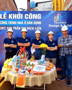 Thiết kế kiến trúc gia đình Anh Niềm- chị Hoa ( Tân Bình )
